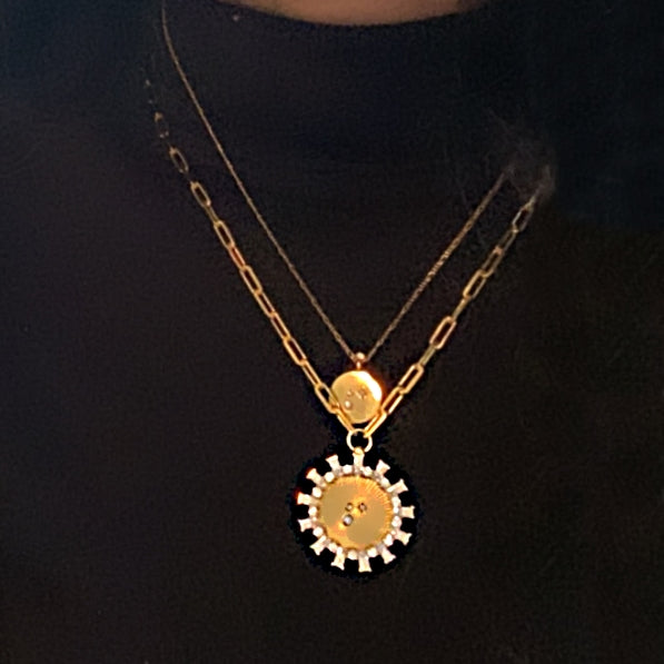 BIANCA PENDANT — White Gold / Yellow Gold / Gold Plated / Sterling Silver, Cubic Zirconia / Sapphire
