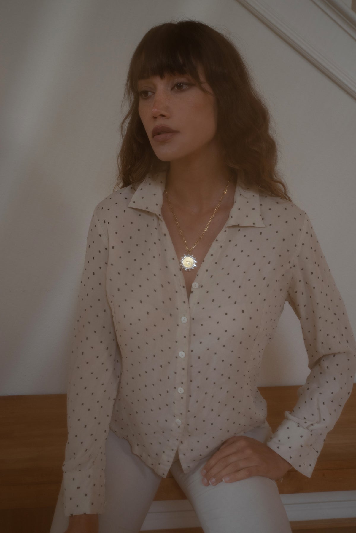 BIANCA PENDANT — White Gold / Yellow Gold / Gold Plated / Sterling Silver, Cubic Zirconia / Sapphire