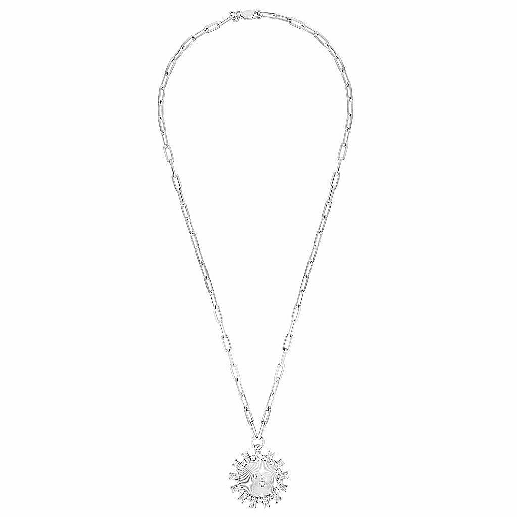 BIANCA PENDANT — White Gold / Yellow Gold / Gold Plated / Sterling Silver, Cubic Zirconia / Sapphire