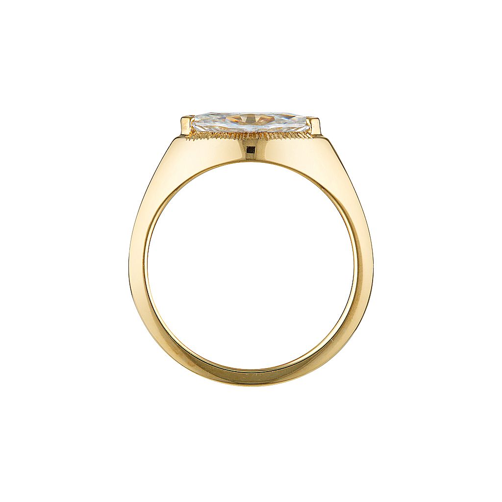 CHRYSLER RING — White Gold / Yellow Gold / Platinum, Diamond