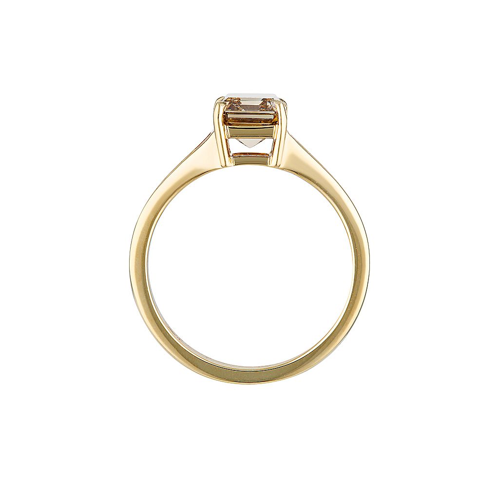 EMPIRE RING — White Gold / Yellow Gold / Platinum, Diamond / Emerald