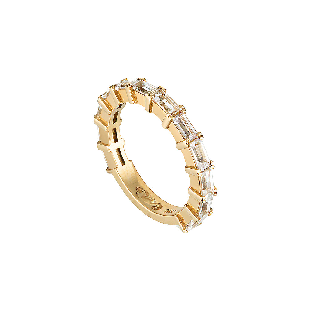 LA MARAIS BAND — Yellow Gold, Diamond / Sapphire
