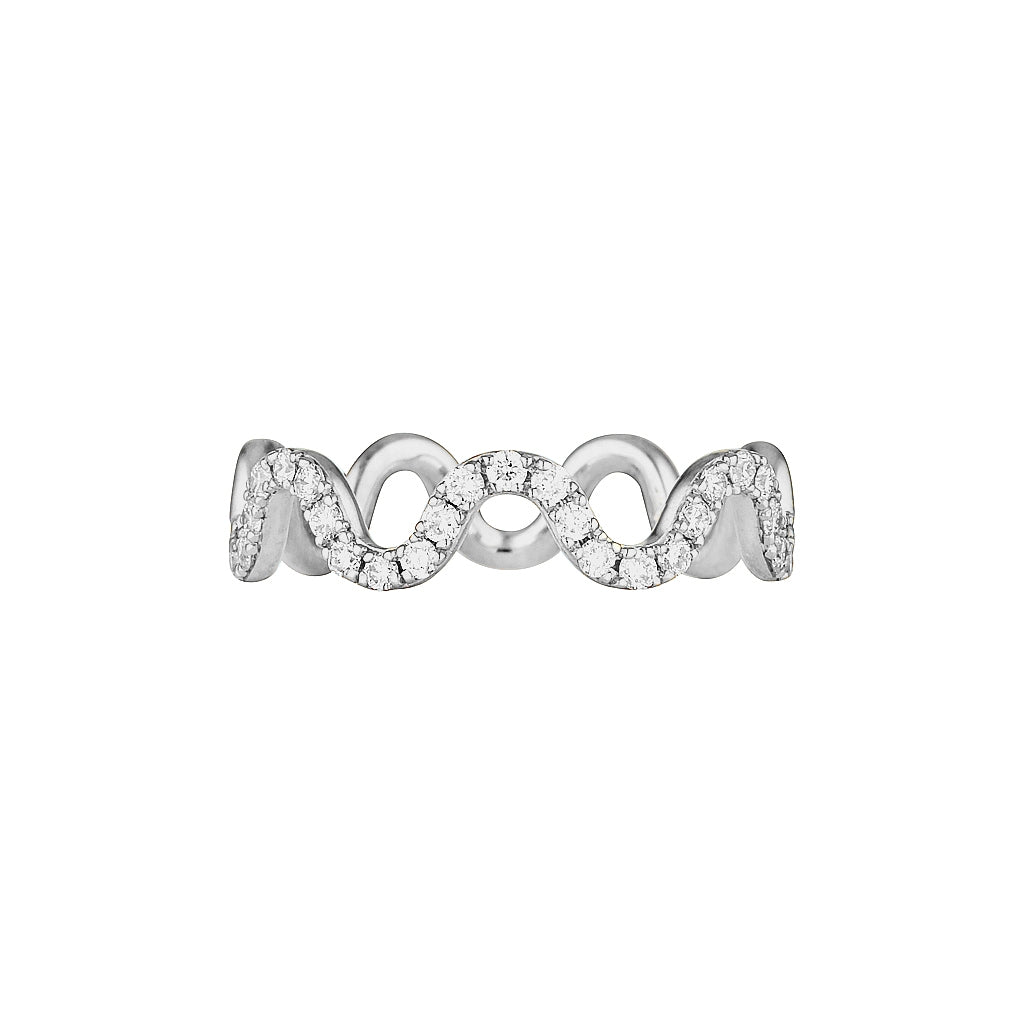MELODY RING — Yellow Gold / Sterling Silver, Diamond / Sapphire