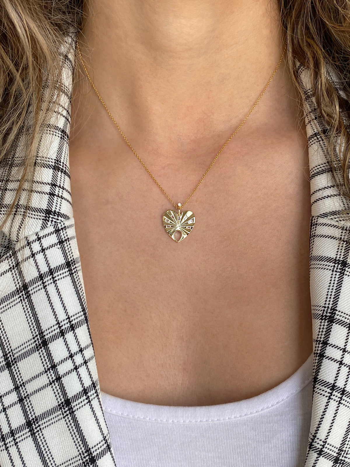BEST FRIEND PENDANT — White Gold / Yellow Gold / Sterling Silver, Cubic Zirconia / Moonstone