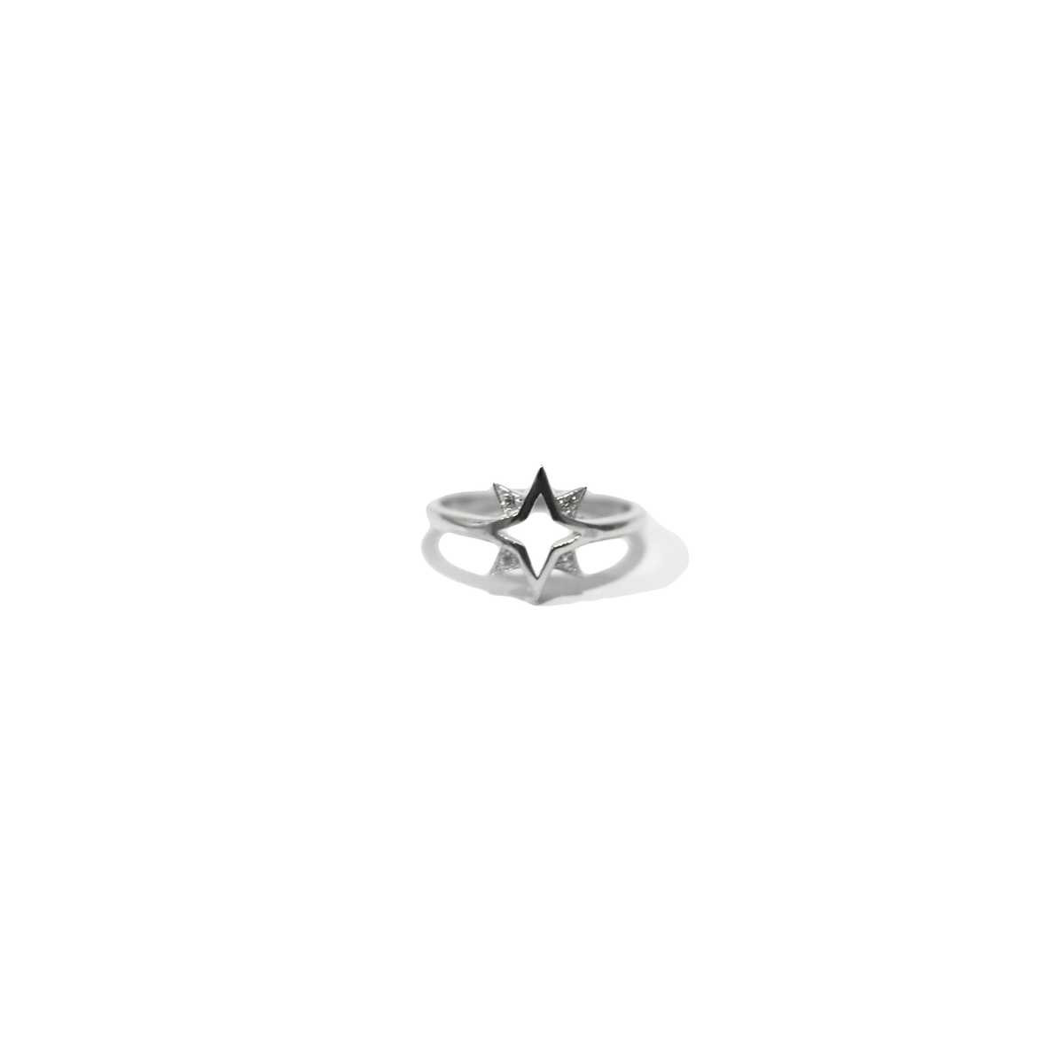 NORTH STAR RING — Sterling Silver, Cubic Zirconia