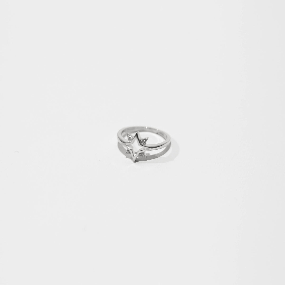 NORTH STAR RING — Sterling Silver, Cubic Zirconia
