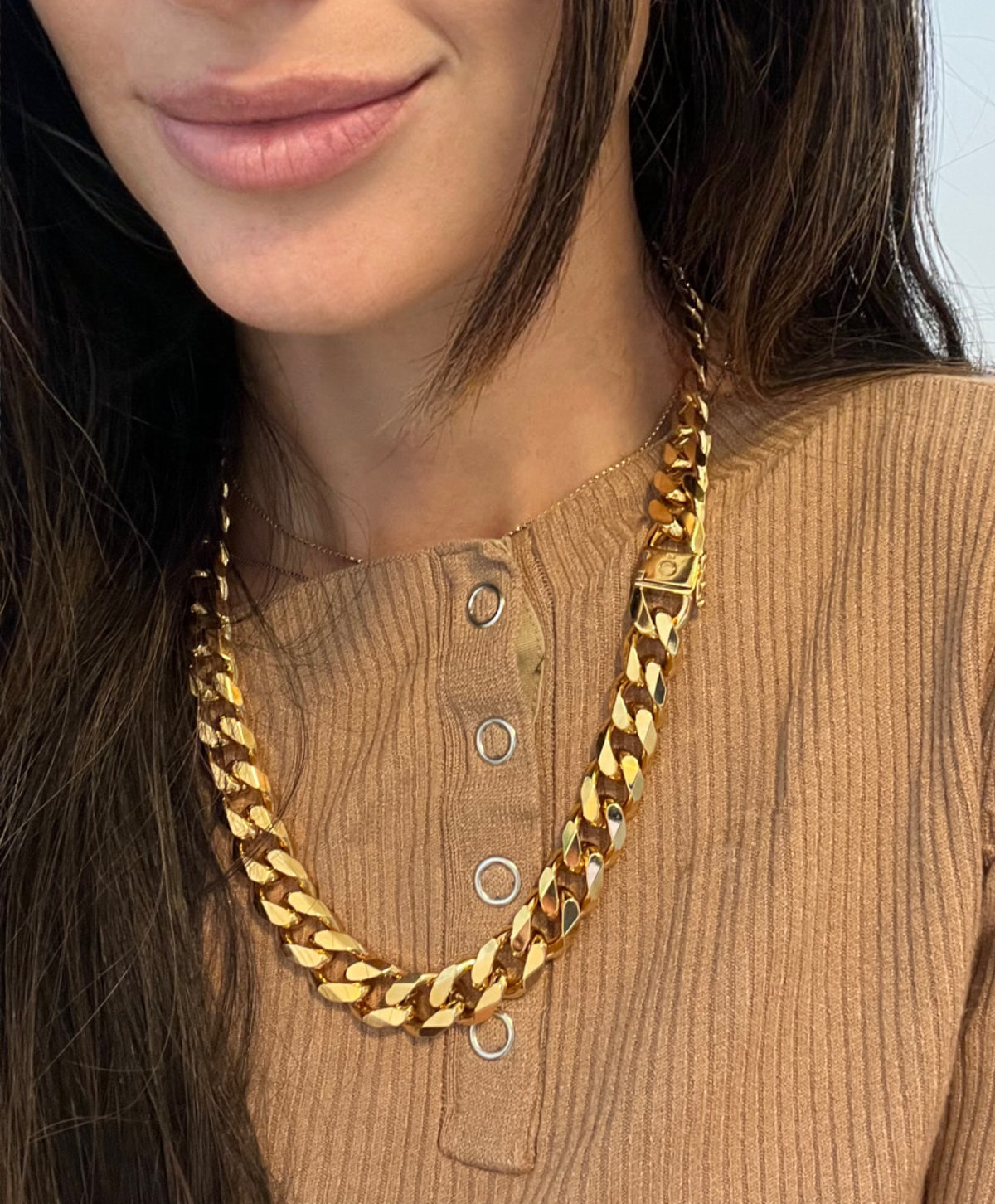 NOVEMBER CHAIN NECKLACE — Gold Plated / Sterling Silver