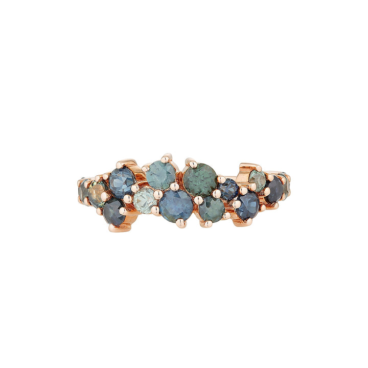 CONSTELLATION RING- SAPPHIRE — Rose Gold / White Gold, Diamond / Sapphire