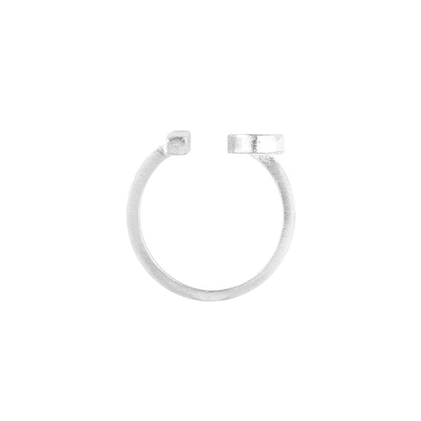SATURN OPEN RING — Sterling Silver