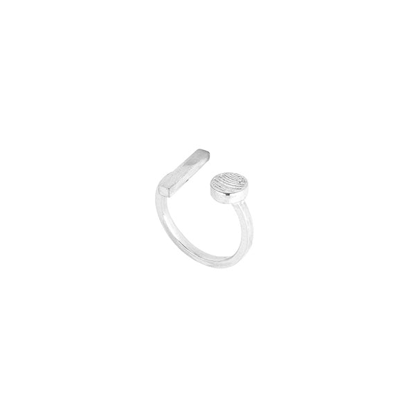 SATURN OPEN RING — Sterling Silver