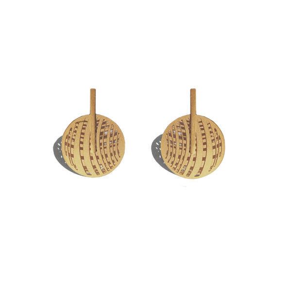 SATURN STUD EARRINGS — Gold Plated / Sterling Silver / Stainless Steel