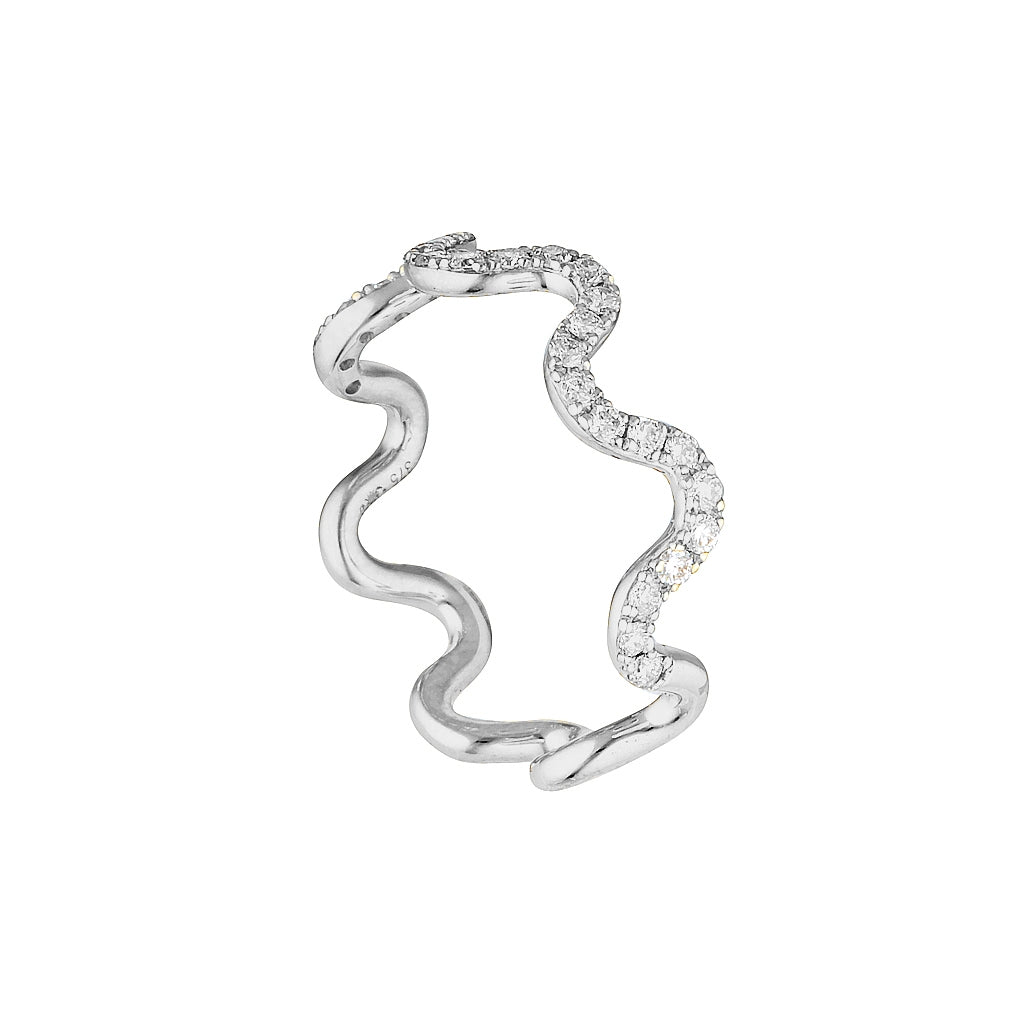 MELODY RING — Yellow Gold / Sterling Silver, Diamond / Sapphire