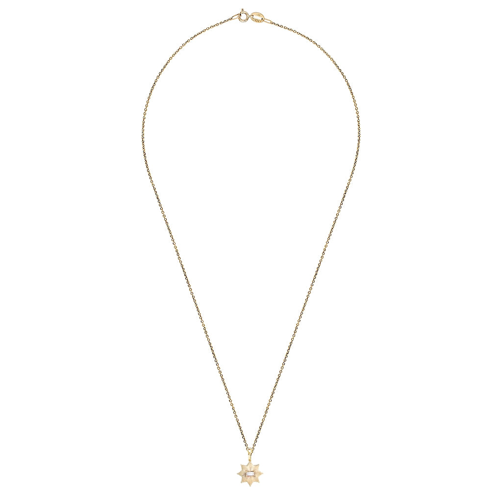 STARDUST PENDANT — White Gold / Yellow Gold / Gold Plated / Sterling Silver, Diamond / Sapphire