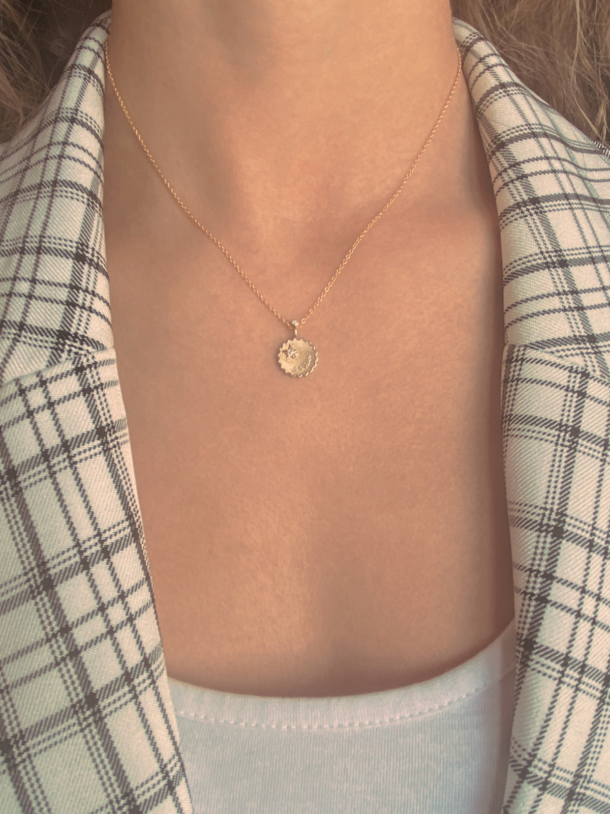STAR OF LOVE PENDANT- Silver — Sterling Silver, Moissanite