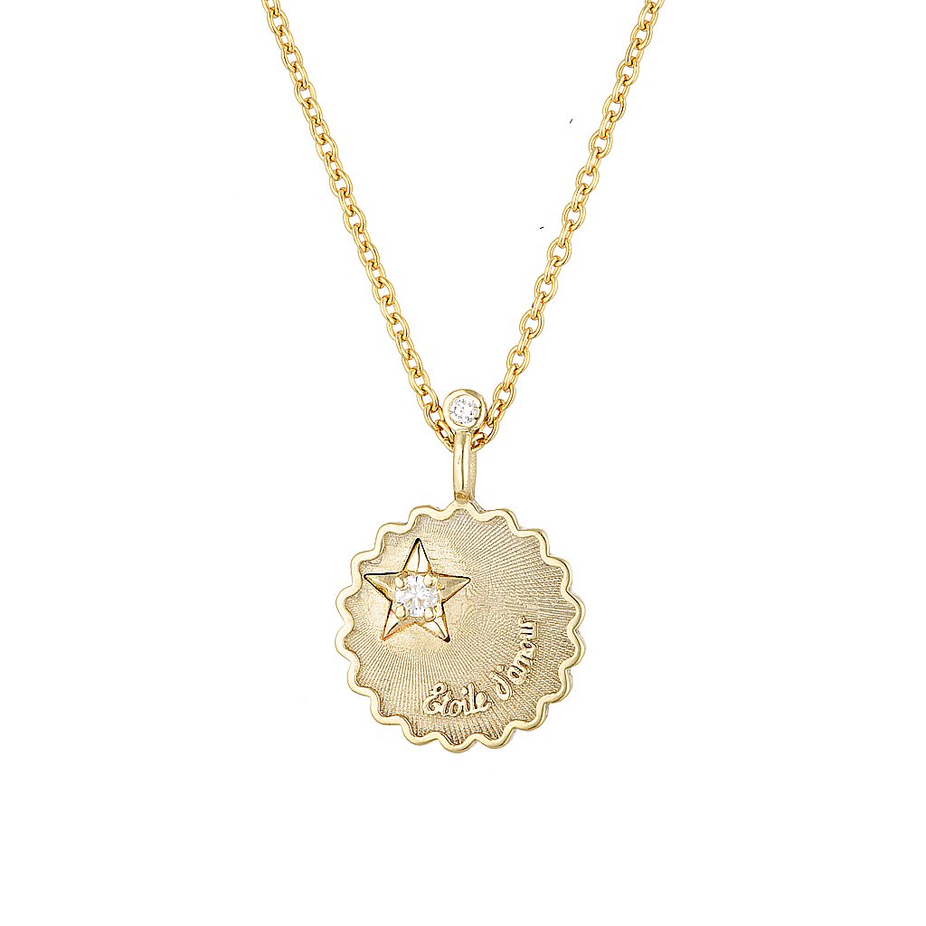 STAR OF LOVE PENDANT- White, Rose and Yellow Gold — Rose Gold / White Gold / Yellow Gold / Sterling Silver, Diamond
