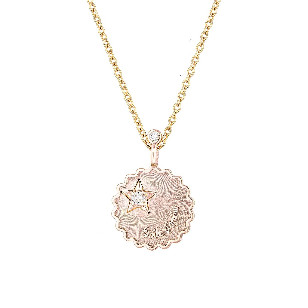STAR OF LOVE PENDANT- White, Rose and Yellow Gold — Rose Gold / White Gold / Yellow Gold / Sterling Silver, Diamond