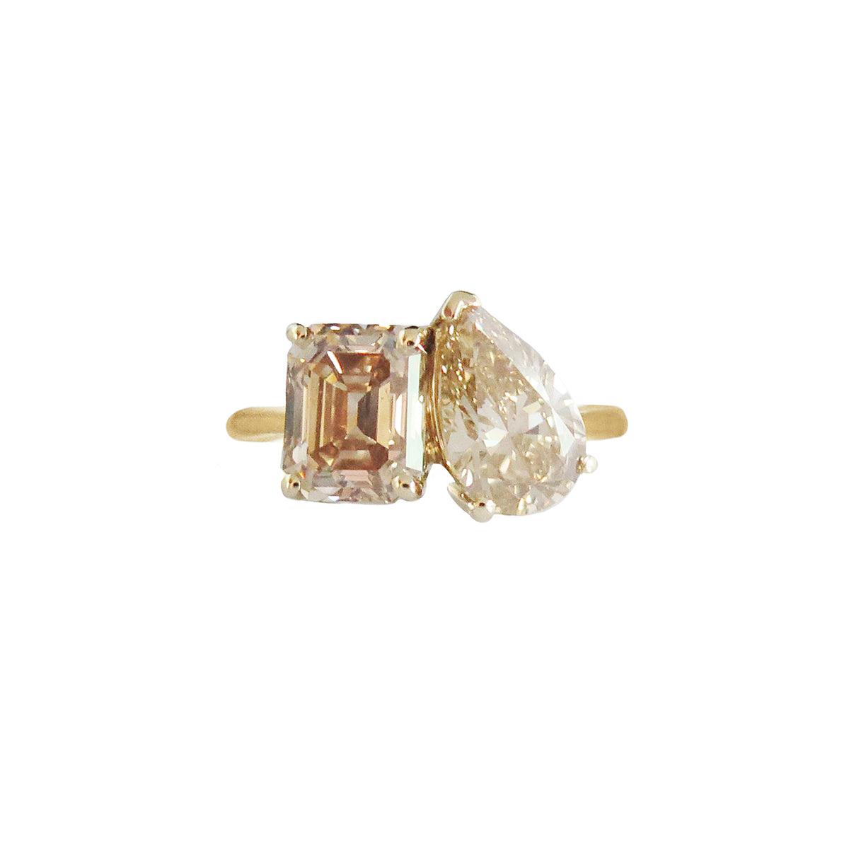TOI ET MOI RING — Yellow Gold, Diamond / Sapphire / Zircon
