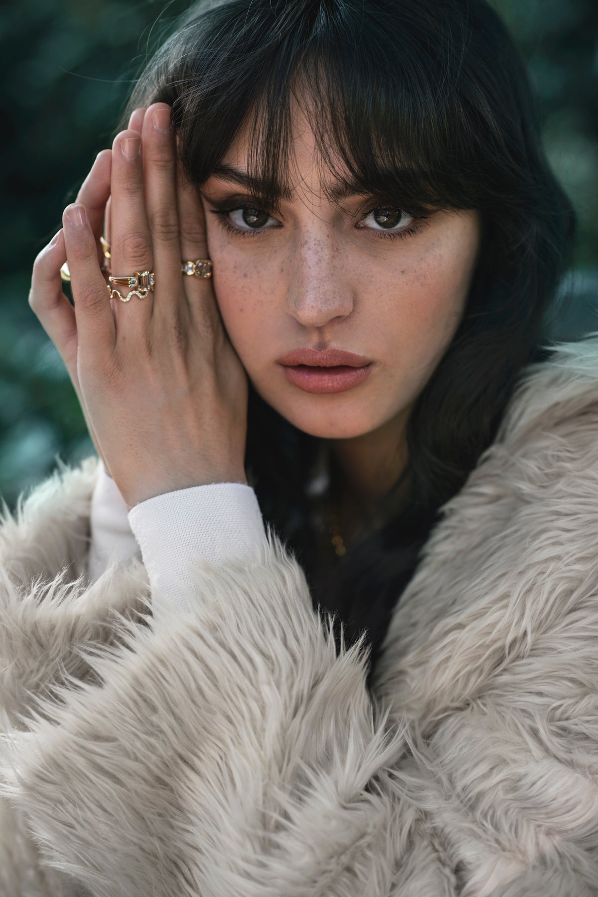 MELODY RING — Yellow Gold / Sterling Silver, Diamond / Sapphire