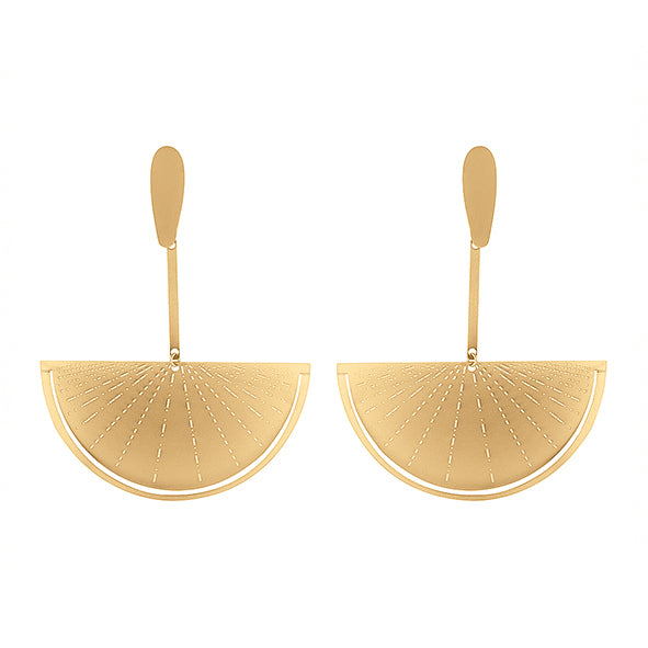 GOLD TYCHO EARRINGS — Gold Plated / Sterling Silver / Stainless Steel