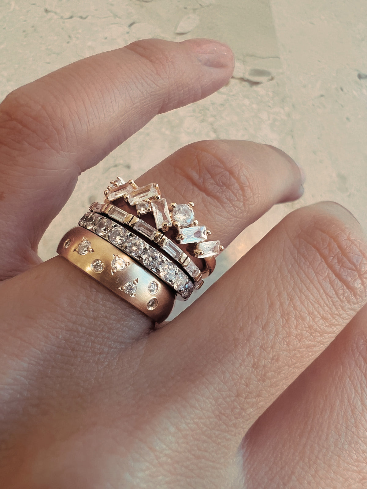 LIGHTYEARS RING — White Gold / Yellow Gold, Diamond